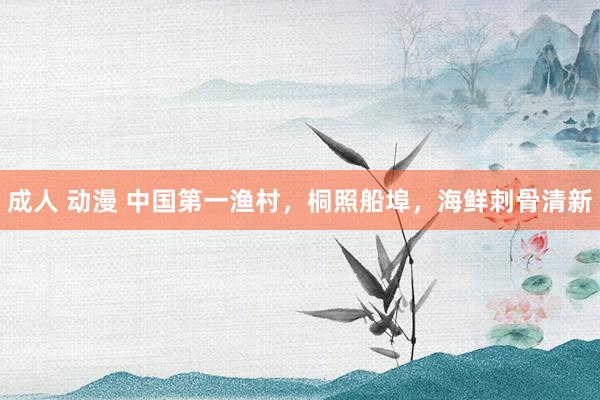 成人 动漫 中国第一渔村，桐照船埠，海鲜刺骨清新