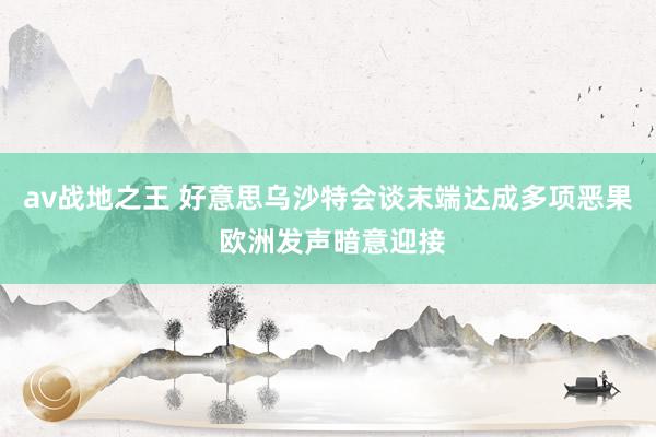 av战地之王 好意思乌沙特会谈末端达成多项恶果 欧洲发声暗意迎接